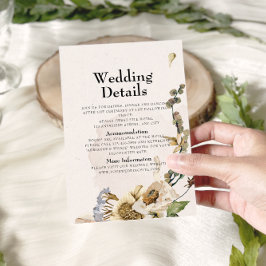 Tarjeta De Recepción Detalles del elegante Boda de guirnaldas con flore