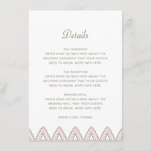 Tarjeta De Recepción Detalles del elegante Boda hindú Mehndi