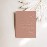 Detalles del elegante Boda Minimalista Boho Rubor 