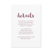 Detalles del invitado de Boda malvado y blanco