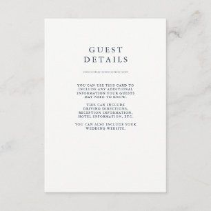 Tarjeta De Recepción Detalles del invitado del Boda Floral Peony de la