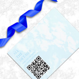 Tarjeta De Recepción Detalles del Registro de Boda Hecho en el Cielo