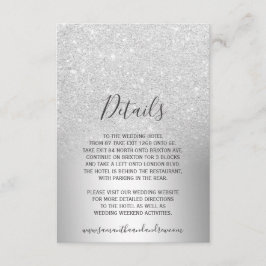 Tarjeta De Recepción Detalles del Relieve metalizado metálico oscuro pu