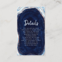 Detalles del Rosa azul zafiro Gold Geode Rock Boda