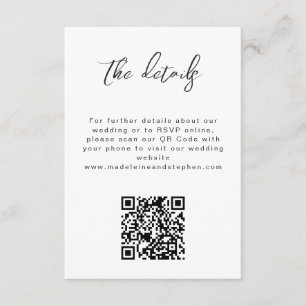 Tarjeta De Recepción Detalles del sitio web del boda de fotografías min