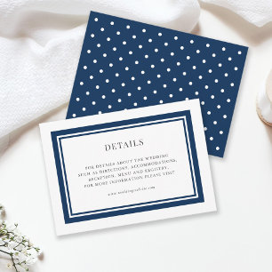 Tarjeta De Recepción Detalles editables del Boda de color de borde