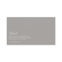 Detalles elegantes de Boda blanco y gris