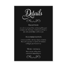 Detalles elegantes de Boda de guiones blancos y ne