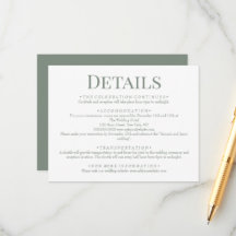 Detalles elegantes del Boda verde sabio