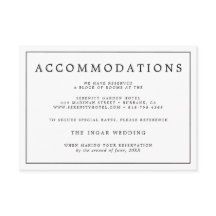 Detalles elegantes Minimalistas de Boda blanco y n