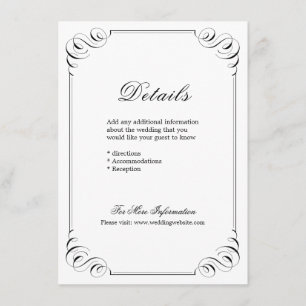 Tarjeta De Recepción Detalles elegantes y florecientes del boda de cali