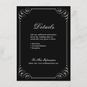Tarjeta De Recepción Detalles elegantes y florecientes del boda de cali