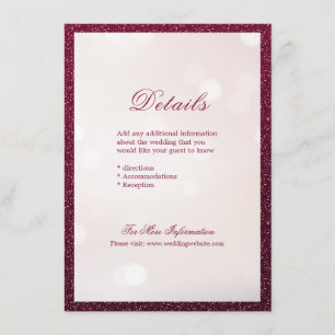 Tarjeta De Recepción Detalles elegantes y florecientes del boda de cali