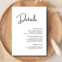 Detalles elegantes y modernos de Boda blanco y neg