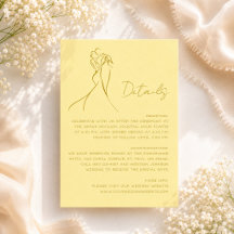 Detalles encantadores de una boda amarilla moderna
