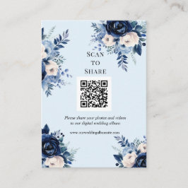 Tarjeta De Recepción Detalles/exploración para compartir flores de Boda