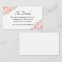 Detalles Florales de Rosa Rosa Elegante para Tarje