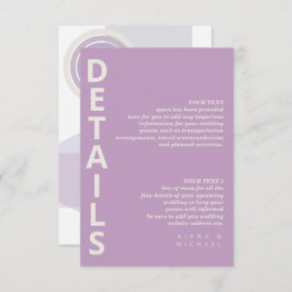 Tarjeta De Recepción Detalles geométricos de líneas refinadas ID983 vio