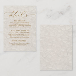 Tarjeta De Recepción Detalles neutrales del retro Boho Brown