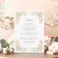 Detalles QR de Boda Floral Ornata de Jardín Rococó
