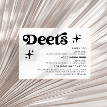 Detalles Retro Modernos De Boda Blanco Y Negro