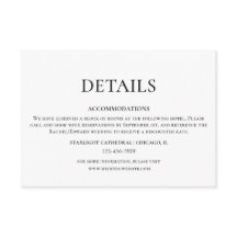 Detalles sencillos de Boda blanco y negro