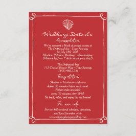 Tarjeta De Recepción Detalles y dirección del Boda de limón dibujado a 