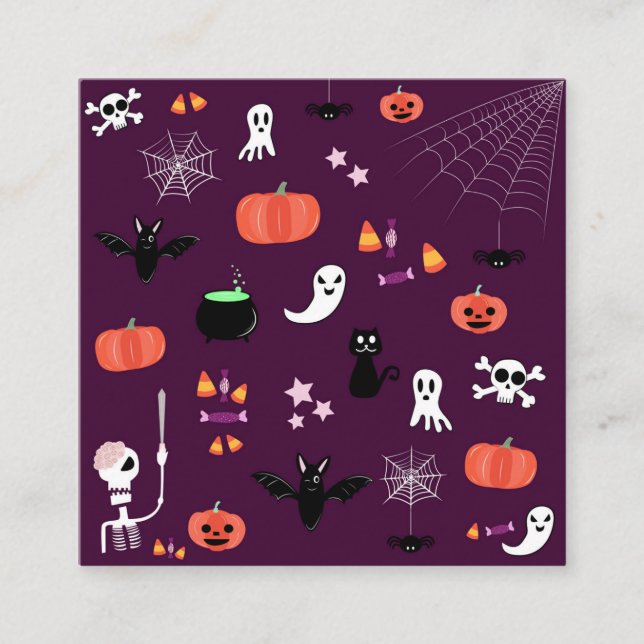 Tarjeta De Recepción Día de las Brujas (Anverso)