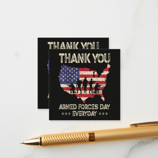 Tarjeta De Recepción Día de las Fuerzas Armadas (Anverso/Reverso In Situ)