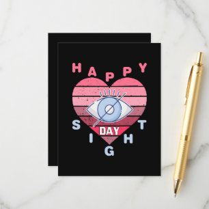 Tarjeta De Recepción Día Feliz de la Vista