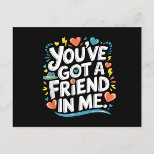 Tarjeta De Recepción Día Internacional de la Amistad tienes un amigo