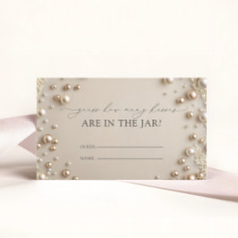 Tarjeta De Recepción Diamantes y perlas: cuántos besos de juego de novi