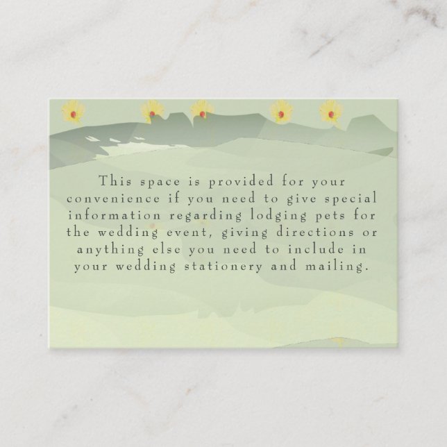 Tarjeta De Recepción Diámetro de información y gabinete gris (Anverso)