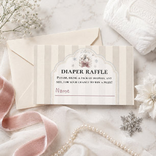 Tarjeta De Recepción Diaper para Baby Shower Princesa Cisne Pequeño de