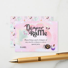 TARJETA DE RECEPCIÓN DIAPER RAFFLE