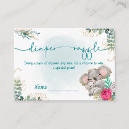 Tarjeta de recepción Diaper Raffle