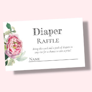 Tarjeta De Recepción Diaper Raffle  
