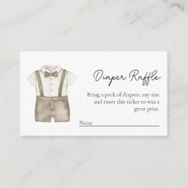 Tarjeta De Recepción Diaper Raffle Baby Enclosure Card