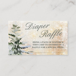 Tarjeta De Recepción Diaper Raffle Baby It's Frío fuera de Baby Shower