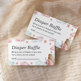 Tarjeta De Recepción Diaper Raffle Baby Shower
