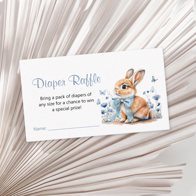 Tarjeta De Recepción Diaper Raffle Baby Shower Boy (Subido por el creador)