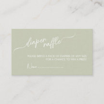 Diaper Raffle Baby Shower, neutral de género Boho