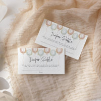 Diaper Raffle Balloon Gender Revelan Baby Shower