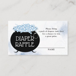 Tarjeta De Recepción Diaper Raffle Blue Brew Halloween Baby Showe