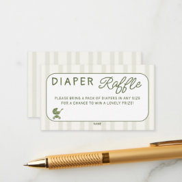 Tarjeta De Recepción Diaper Raffle Coffee Brewing Brunch Baby Shower