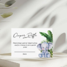 Diaper Raffle Elephant Jungle