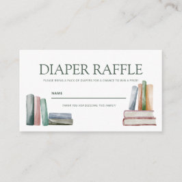 Tarjeta De Recepción Diaper Raffle Enclosure Card