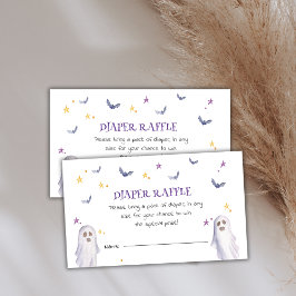 Tarjeta De Recepción Diaper Raffle Halloween Baby Shower