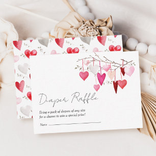 Tarjeta De Recepción Diaper Raffle Little Slove Baby Shower