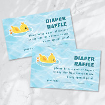 Diaper Raffle Rubber Ducky Splash
